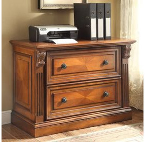 Huntington Antique Vintage Pecan 2 Drawer Lateral File