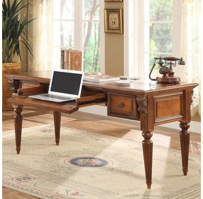 Huntington Antique Vintage Pecan Writing Desk