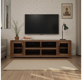 Haven Oak Bourbon 82" TV Stand