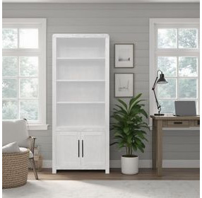 Haven White 2 Door Bookcase