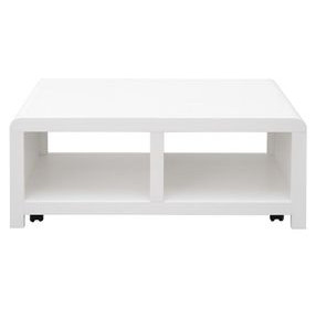 Haven White Rectangular Occassional Table Set