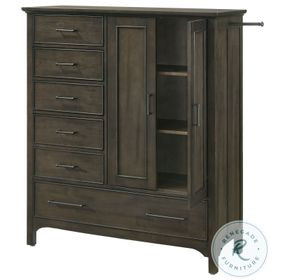 Hawthorne Burnished Clay 6 Drawer Gentlemans Chest
