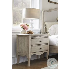 Provence Linen 2 Drawer Nightstand