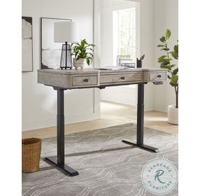 Zane Parchment 60" Lift Desk with USB Charging