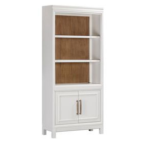 Alexander White 2 Door Bookcase