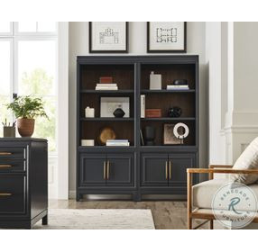 Alexander Midnight 1 Door Bookcase