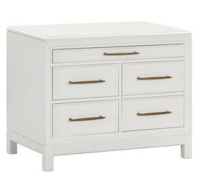 Alexander White Workstation 5 Drawer Combo File Cabinet