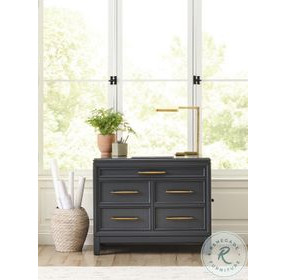 Alexander Midnight Workstation 4 Drawer Combo File Cabinet