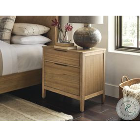 Cyrus Almond Bisque 2 Drawer Nightstand