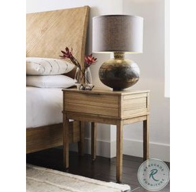 Cyrus Almond Bisque 1 Drawer Nightstand