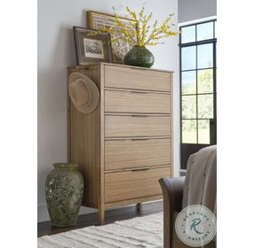 Cyrus Almond Bisque 5 Drawer Chest