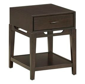 Sutton French Roast Rectangular Chairside Table