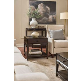 Sutton French Roast Square End Table