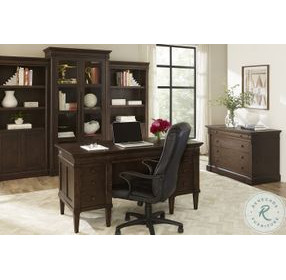 Jackson Turkish Coffee 62" Executive Desk and USB Charging