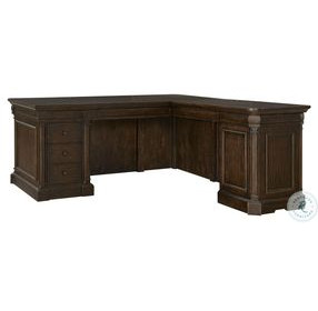 Jackson Turkish Coffee 72" L Shaped Home Office Set