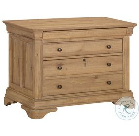 Chateau Philippe Cognac Workstation 3 Drawer Combo File Cabinet