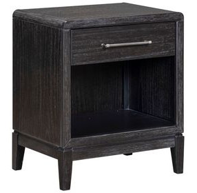 Ambrose Obsidian Mist 1 Drawer Nightstand