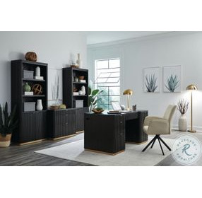 Rylan Dark Roast 66" Executive Home Office Set