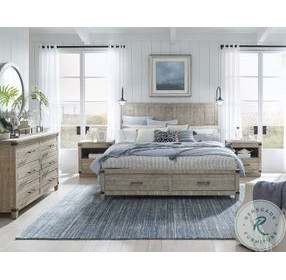 Foundry Weathered Stone 2 Drawer Nightstand