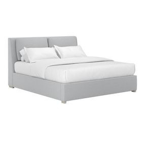 Grant Aluminum Performance Fabric Queen Upholstered Pillow Back Shelter Bed