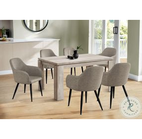 1088 Taupe Rectangular Dining Table