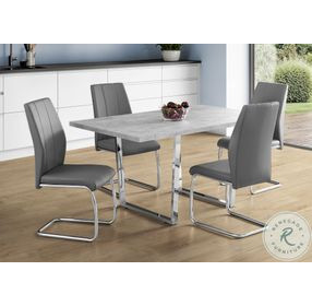 1119 Grey Rectangular Dining Table