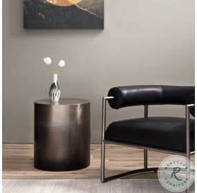 Cameron Ombre Antique Pewter End Table