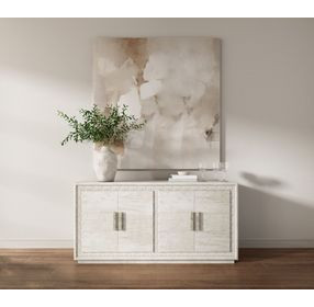Ashlar Beige 4 Door Credenza