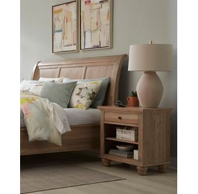 Cambridge Modern Khaki 1 Drawer Nightstand