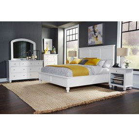 Cambridge White 1 Drawer Nightstand