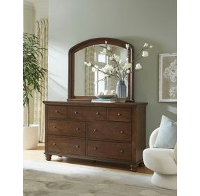 Cambridge Classic Cherry Arched Double Dresser Mirror