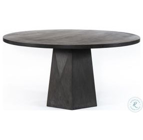 Kesling Coal On Mango Round Dining Table