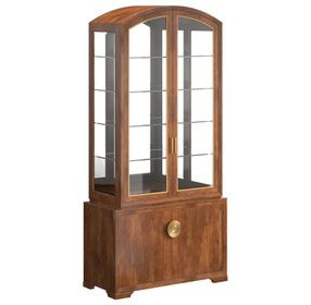 Boulevard Brown 4 Door Display Cabinet