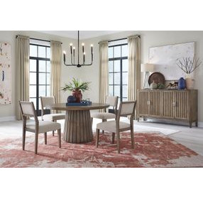 Stoneford Weathered Kona Brown 72" Extendable Oval Dining Table