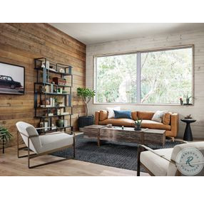 Marlow Mod Brushed Bronze Pedestal Table