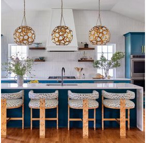 Cruise Brown and White Performance Fabric Counter Height Stool