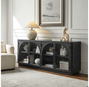 Harper Black 80" TV Stand