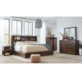 Modern Loft Brownstone Rectangular Dresser Mirror