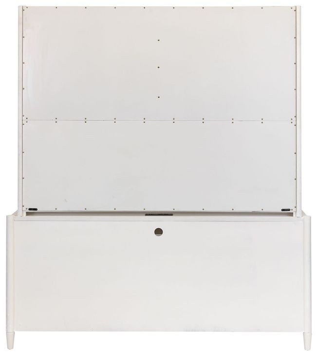 Towne White Double Pedestal Executive Home Office Set