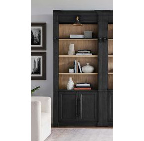 Willow Lane Black Tall Bookcase