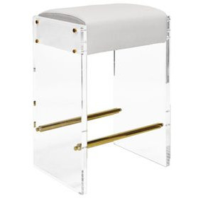 Indy Gold and White Counter Height Stool