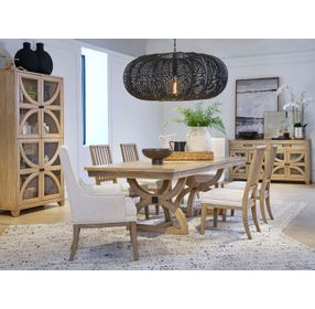 Kingsmere White Upholstered Slat Back Side Chair Set of 2