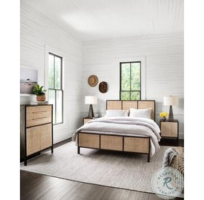 Sydney Black Wash Mango Tall 3 Drawer Dresser