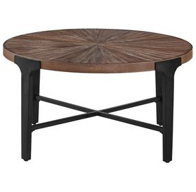 Chevron Brown Occasional Table Set
