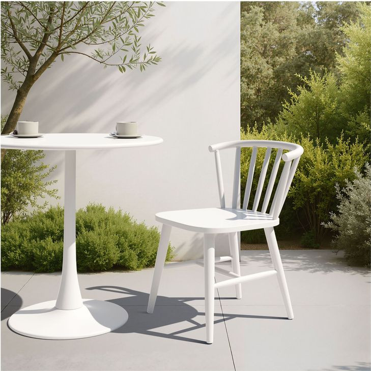 Shio White Outdoor Dining Chair