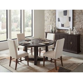 Harbor Drift Burnt Timber Dining Room Set