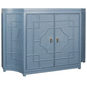 Isabel Capri Blue 2 Door Accent Cabinet