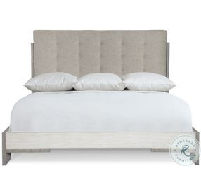 Foundations Linen and Light Shale Upholstered Panel Bedroom Set
