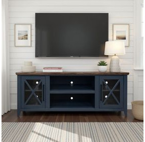 Ithaca Blue and Bourbon 66" TV Stand
