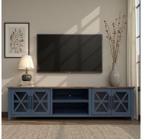 Ithaca Blue and Bourbon 96" TV Stand